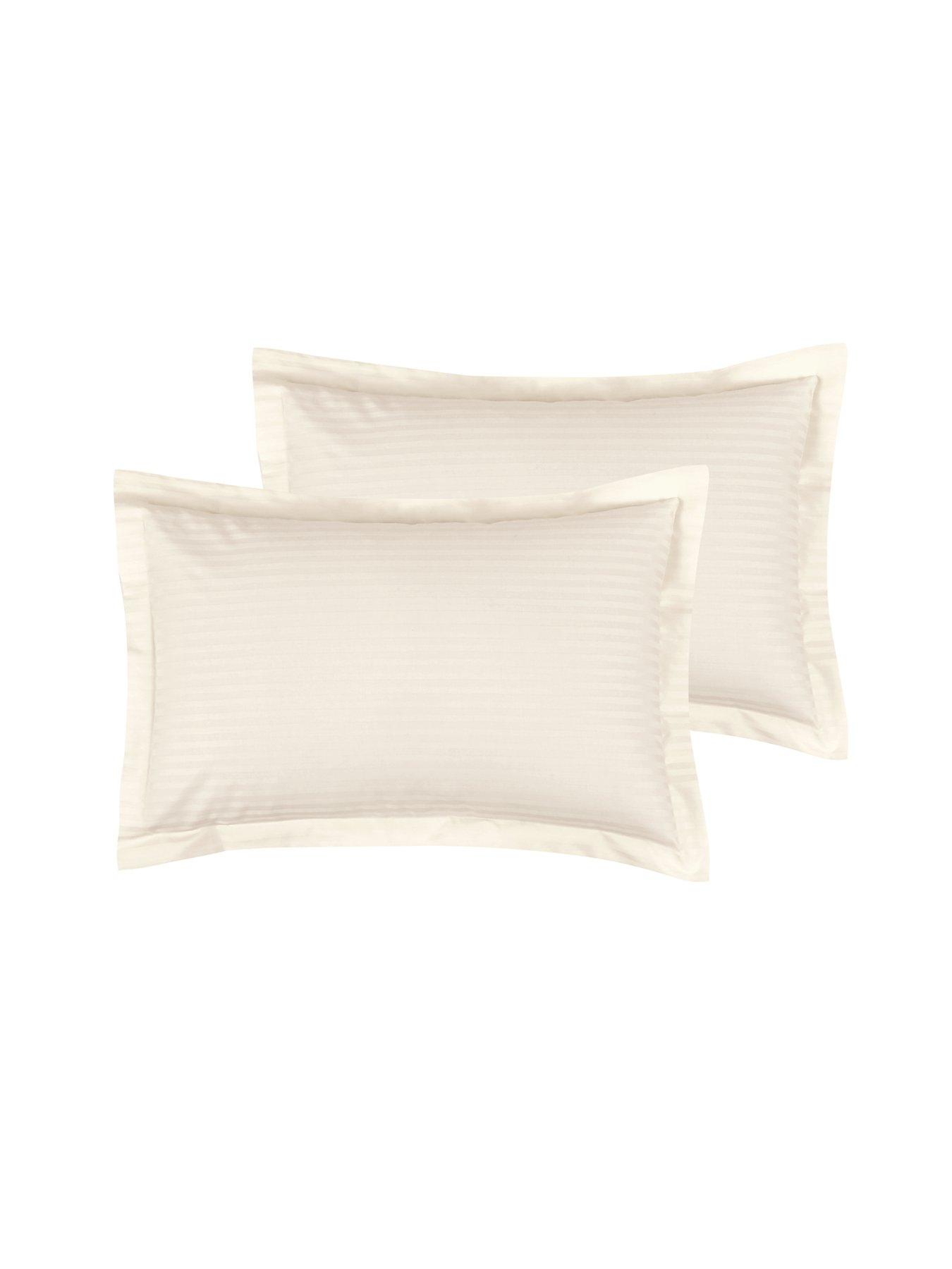 Hotel Collection Unisex stripe housewife pillowcase pair Pillowcase Cotton